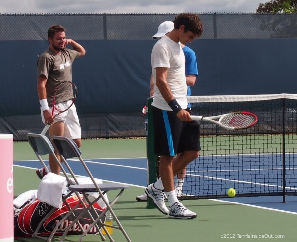 Stanislas Wawrinka Cincinnati Masters Roger Federer smile screencaps images photos pictures by TennisInsideOut.com