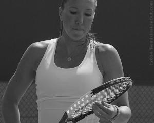 Cincy tennis Jelena Jankovic practice close-up