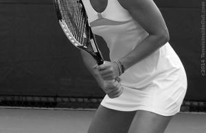 Cincinnati Jelena Jankovic black and white photos pictures images Prince racquet nail polish bracelets