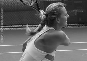 Cincinnati premier tennis sexy shoulder blades full backhand swing cute blonde red headed braid sexy Petra Kvitova photos