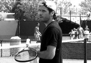 Close-up gorgeous Tommy Haas German tennis player Cincy courts