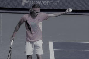 new balls please tennis Stefanos white shorts pink Adidas Cincinnati Masters