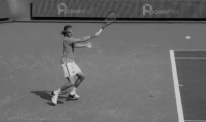 Stef FH Western and Southern Open tennis black and white photography elegance